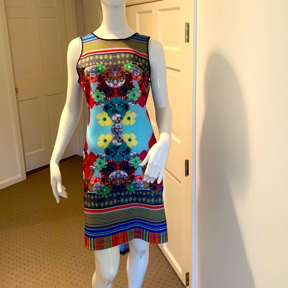 Clover Canyon kaleidoscope print mini dress size medium